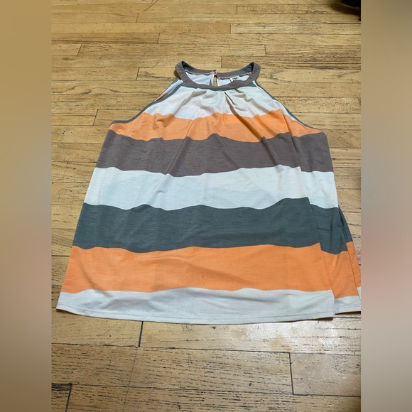 Sew in love size xl striped top. Great color and great style!!! Sleeveless!!! - Picture 1 of 4